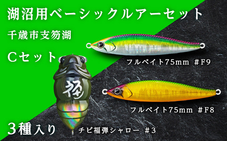 千歳市支笏湖Cセット（湖沼用ベーシックルアーセット）