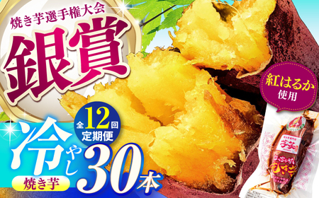 【全12回定期便】紅はるか 冷やし焼き芋 6kg / 焼き芋 やきいも 焼きいも 焼いも 焼芋 さつまいも 紅はるか ねっとり しっとり 甘い おやつ 芋 スイーツ / 亀山市 / 芋笑[AMBU025]