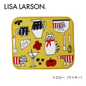 B272(イエロー)　4色から選べるLISALARSON リサ・ラーソン バスマット 50×60cm【イエロー（マイキー）】