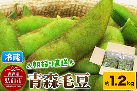 【寄附金額見直しました】【26年9月下旬～発送】【朝採り直送 令和8年度】青森毛豆 約1.2kg 青森・津軽の秋を味わう栗のような濃厚なうまみの枝豆【先行受付】 産地直送 おつまみ 新鮮 えだまめ 野菜 予約