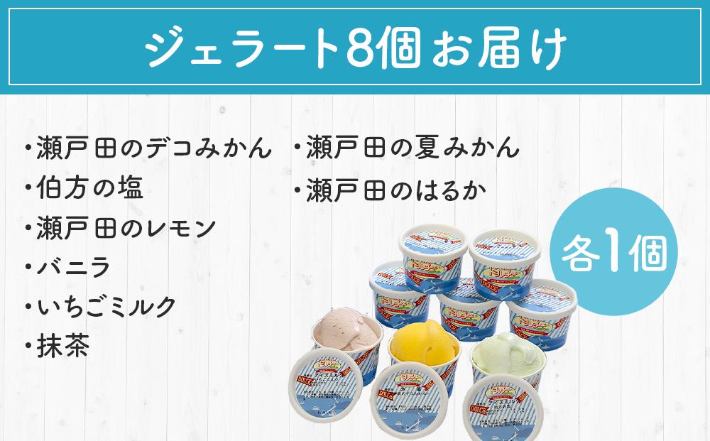 ★しまなみ・瀬戸田の素材がたっぷり！ジェラート8個