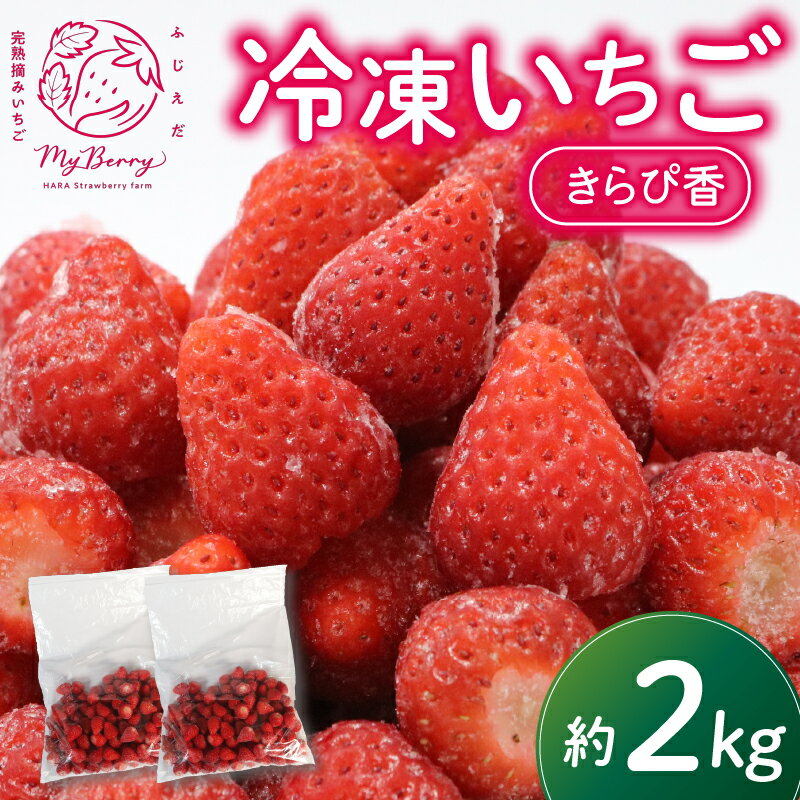 【ふるさと納税】 冷凍 いちご 約2kg きらぴ香 完熟 苺 産地 直送 フレッシュ イチゴ 贈答 フルーツ 果物 国産 冷凍苺 静岡県 藤枝市 ふるさと人気 ふるさとおすすめ