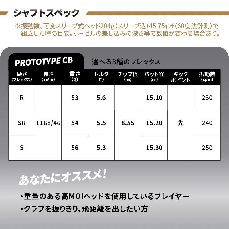 ゴルフクラブドライバー用シャフト Fire Express PROTOTYPE CB R17012