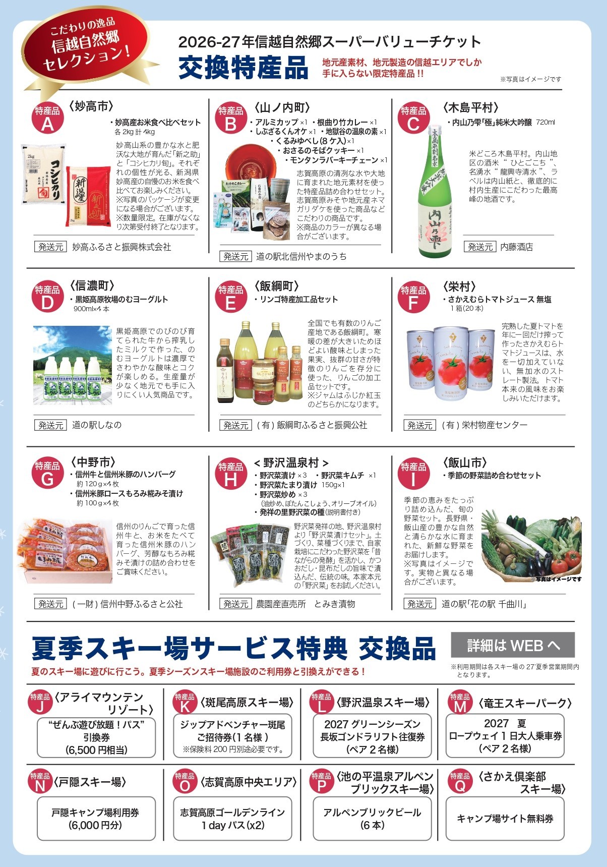 交換特産品