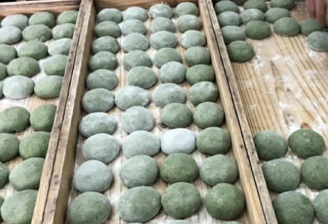 ひじきドリーム おもち詰め合わせ（平もち3袋＋よもぎもち2袋）【期間限定 平もち 10個×3袋 よもぎもち 10個×2袋 餅 もち ヒメノモチ 杵つき エコロジー農産物 減農薬 減化学肥料 餅取り粉使