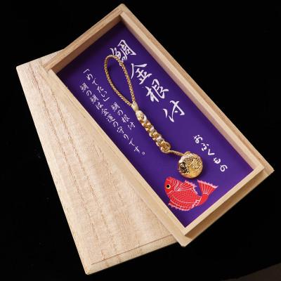 ふるさと納税 山梨県 【和の彩 wanoiro】 K18『丸い鯛金 小』縁起物の根付ジュエリー 659-925