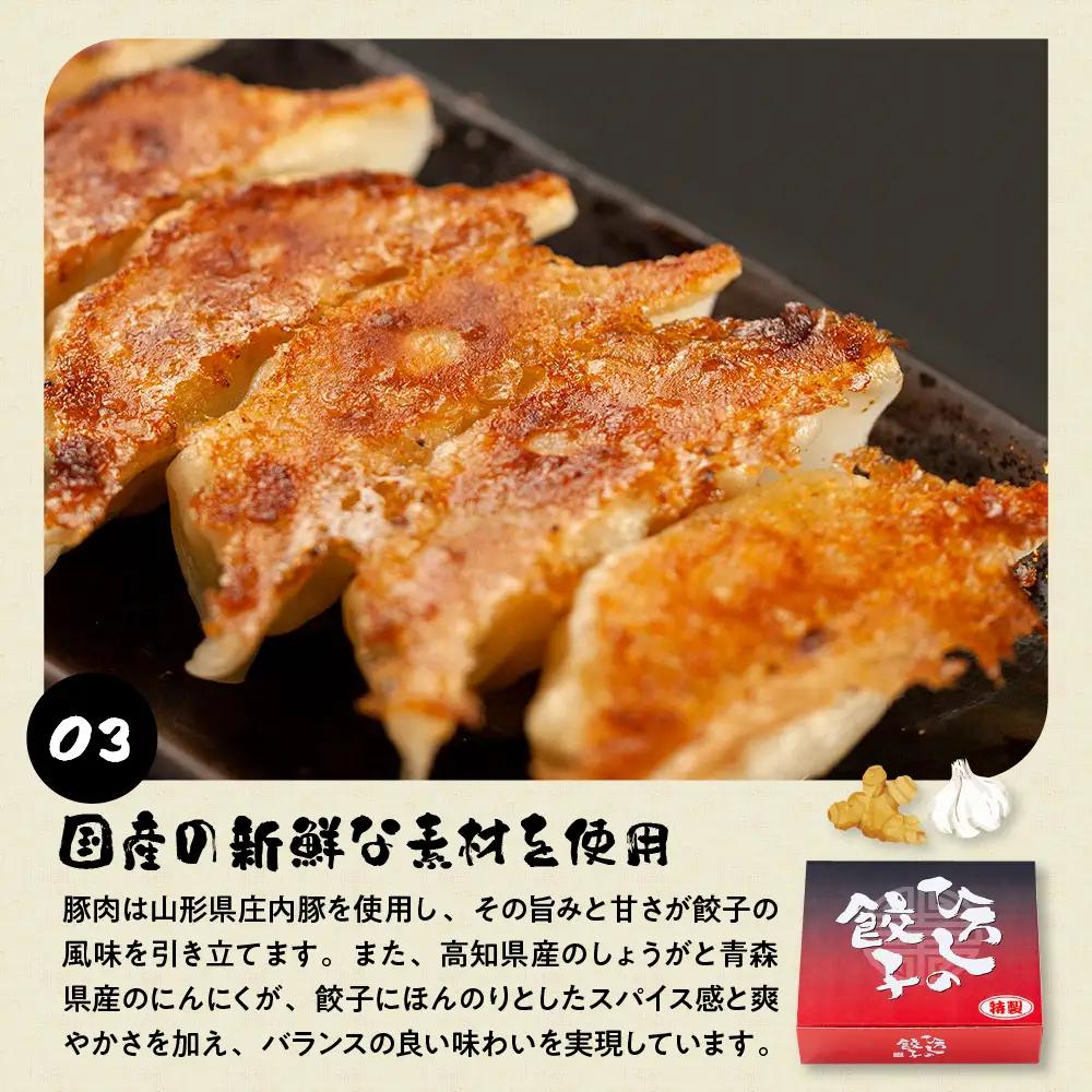 ひろしの餃子 満喫セット (もちチーズ10個、特製16個、えび20個)