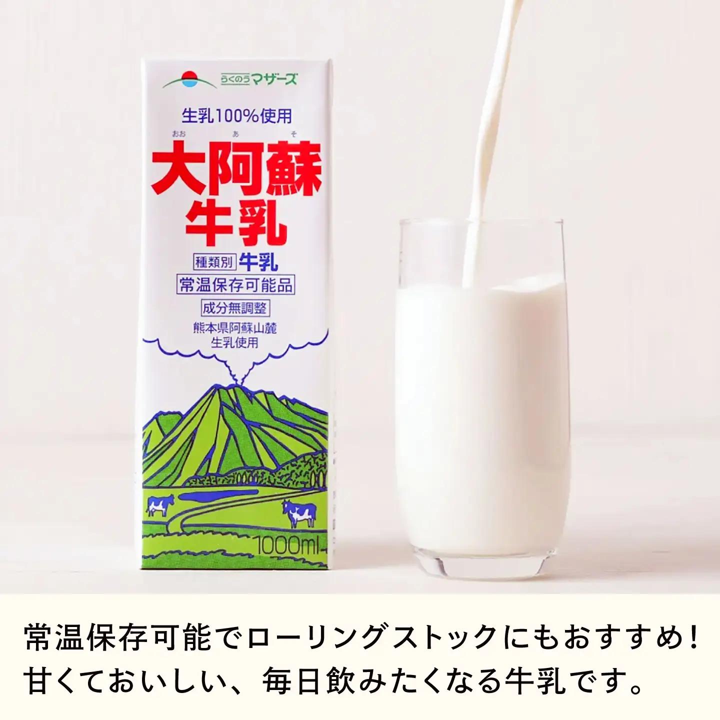 【全6回定期便】大阿蘇 牛乳 1000ml 紙パック 6本入 牛乳 BHBY025