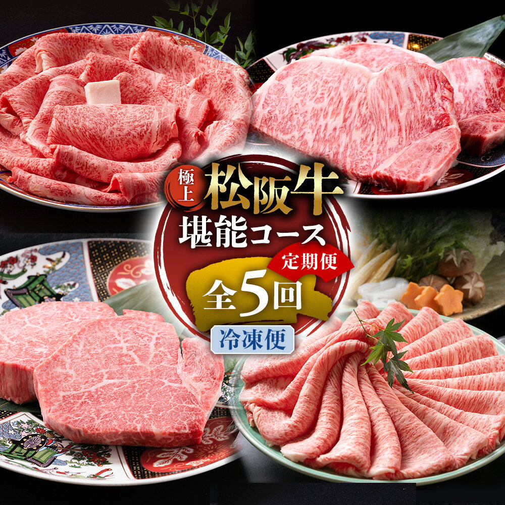 【ふるさと納税】※1月からお届けスタート!! （冷凍）極上松阪牛 堪能コース【定期便5ヵ月】全5回（ヒレ・シャトーブリアン・サーロイン・赤身・霜降り・すき焼き・しゃぶしゃぶ）三重県　多気町　UOD-32