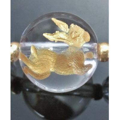 ふるさと納税 和泉市 跳ねうさぎのブレスレット&根付2点セット |  | 01