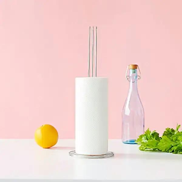 [ハナウタ] おしゃれなステンレス製キッチン用品 キッチンペーパーホルダー シルバー 燕三条製 【010P008】