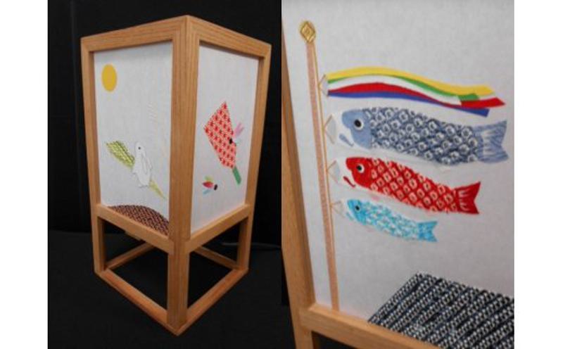 着物生地で作ったおしゃれな行灯（あんどん） 春夏秋冬 099H265