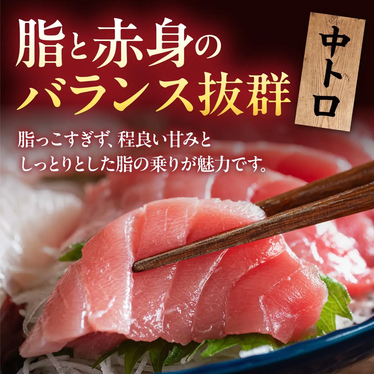 【訳あり】天然マグロ 中トロ メバチマグロ（約450~500g（2柵入り））  [AKAK090]