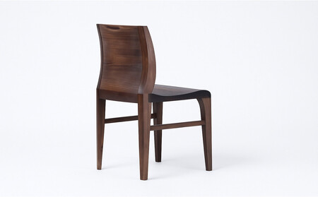 オルソル　ダイニングチェアー　無垢削出し　骨盤サポート　ウォールナット| ダイニングチェア 座高43cm 木製 無垢材 ウォールナット チェア 椅子 いす ダインニング 1人掛け 1人用 1脚 大川家具 家具 ファニチャー