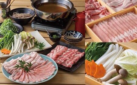 京丹波高原豚3種と九条ねぎの豚しゃぶ鍋セット(鍋セット 2人前