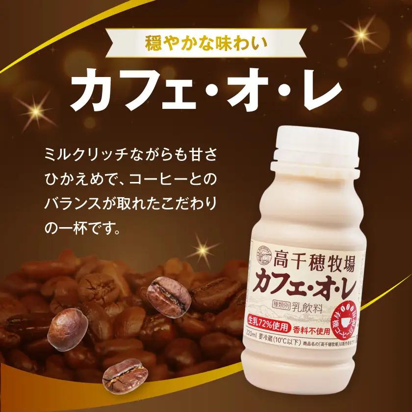 高千穂牧場のむヨーグルト&カフェオレ20本セット《ご入金翌月の10日～20日頃出荷》〔14-16-001〕_(都城市) のむヨーグルト カフェオレ 高千穂牧場 セット 飲料 乳製品