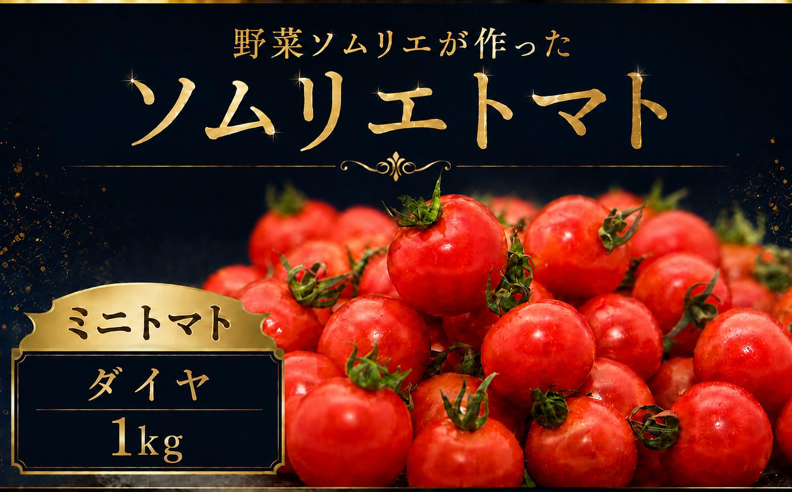 
                  【特別栽培農産物】ソムリエミニトマト・ダイヤ 1kg | 野菜 やさい トマト とまと 銀賞 熊本県 玉名市
                