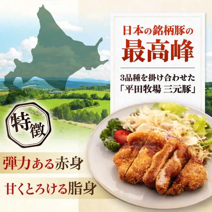 【全2回定期便】平田牧場 ロース ステーキ 600g  (100g×6枚) ※藻塩ナシ 豚肉 とんかつ 生姜焼き[AJAP086]