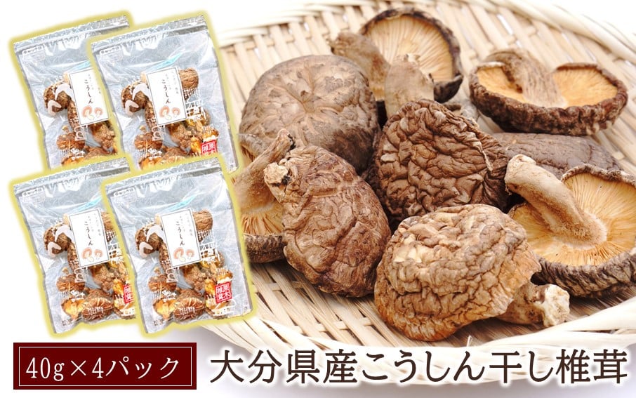 
            大分県産こうしん干し椎茸40g×4パック_2539R
          