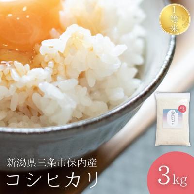 ふるさと納税 三条市 新潟県三条市保内産コシヒカリ 1等米 3kg 2025年産コシヒカリ 【010S706】