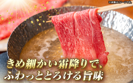 【全2回定期便】長崎和牛 ももスライス しゃぶしゃぶ セット（あご出汁濃縮タイプ付き）《 壱岐市 》【 KRAZY MEAT 】 肉 牛肉 A5 和牛 肉 鍋 冷凍配送 赤身 贈答 A5 A4[JER