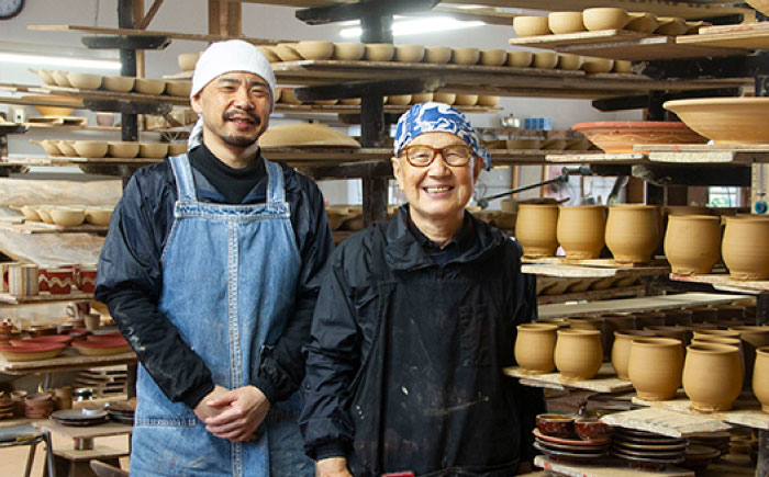 スリップウェア鉢　島根県松江市/株式会社湯町窯 [ALDM011]