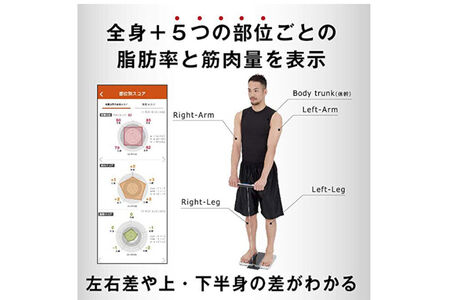 【ふるなび限定】最短翌日発送【RD804LBK】タニタ 左右部位別体組成計 インナースキャンデュアル 体重計 FN-Limited