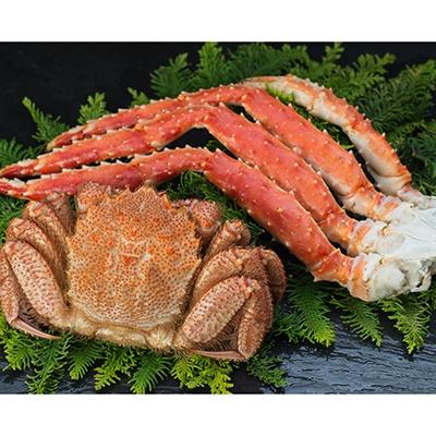 ふるさと納税 釧路市 【蟹セット】 ボイル毛蟹350g&amp;タラバ脚1.0kg ふるさと納税 蟹 F4F-0694
