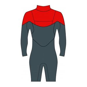 【春夏用】SABALLER　ウェットスーツ　CHEST ZIP　LSスプリング　フルオーダー【1690829】