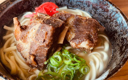 沖縄そば 本ソーキそば (豚スペアリブ) 4食セット   BCAO005 そば 