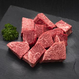 【3ヶ月連続定期便】【訳あり】 博多和牛ヒレ サイコロステーキ 600g×1パック