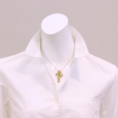 ふるさと納税 山梨市 K18ペリドット マルチカラーペンダント |  | 03