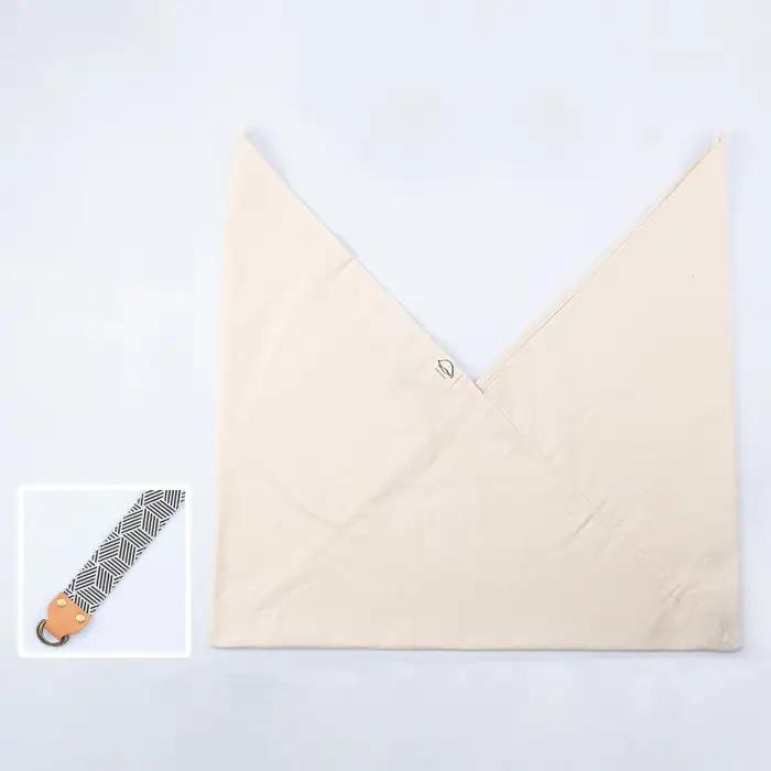 あづま袋【生成(きなり)】と漆プリントベルト【黒】セット【00-085-20v】