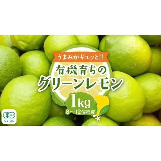  【2026年10月発送開始】 大崎上島産 有機グリーンレモン 1kg （目安8?12個程度）