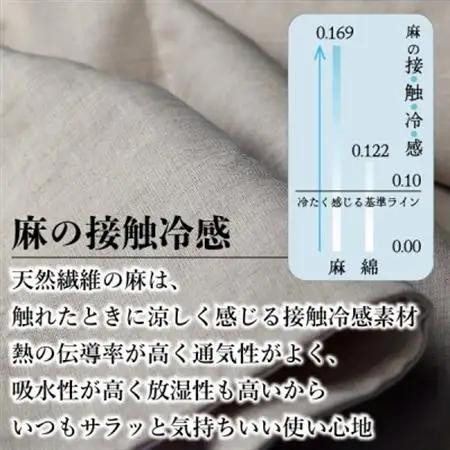 【接触冷感】本麻敷パッド(リバーシブル)シングル【1677748】
