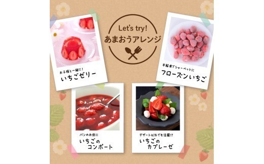 福岡県産あまおう 270g×4パック【2026年3月発送開始】