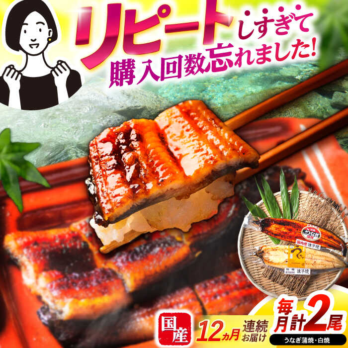 【ふるさと納税】【12回定期便】【諫早淡水】うなぎ蒲焼&amp;白焼きセット / うなぎ 蒲焼 白焼き 詰め合わせ セット / 諫早市 / 諫早淡水[AHAT020]