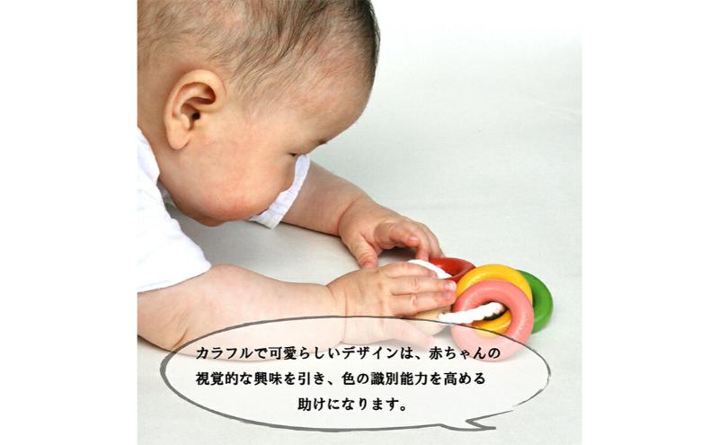 木のおもちゃ/四葉リング psc 知育玩具 誕生祝い 6ヶ月 7ヶ月 8ヶ月 9ヶ月 10ヶ月 1歳 1歳半 誕生日ギフト 出産祝い 男の子 女の子 木工職人手作り 木育 木製 