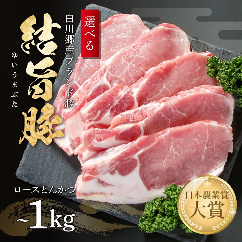 【ふるさと納税】選べる 結旨豚 ロース とんかつ 500g 1kg 冷凍真空パック | 肉 お肉 豚肉 国産 白川郷 岐阜県 白川村 ブランド豚 人気 おすすめ ギフト 飛騨高山ミート 8000円 ～ [MS002]