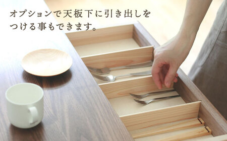 対馬ヒノキ ダイニング テーブル ( サイズオーダー可 )【家具製作所kiiro】 机 家具 ヒノキ テーブル ダイニング  [WAL022]