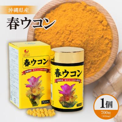 ふるさと納税 西原町 沖縄県産 春ウコン 1個(700粒)