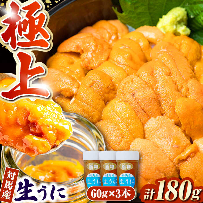 【ふるさと納税】対馬産生うに60g×3本《対馬市》【保家商事】 [WAA009] うに ウニ 雲丹 生ウニ 海鮮 海産物