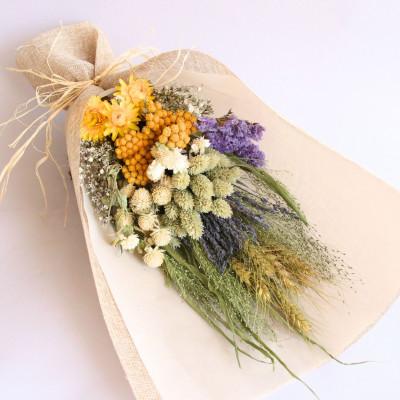 ふるさと納税 茅野市 信州八ヶ岳の麓から贈るナチュラルスワッグ M(イエロー) |  | 01