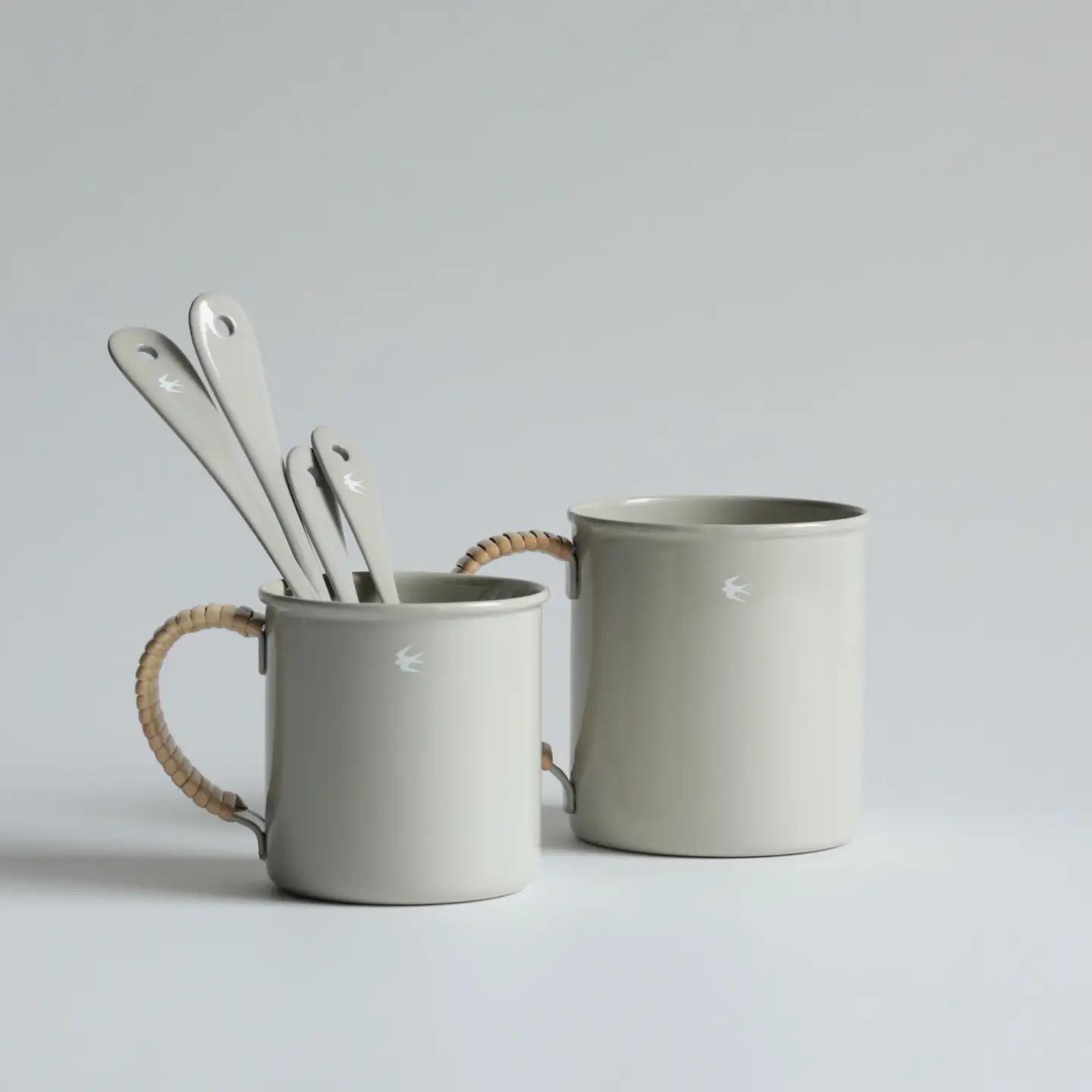 グローカルスタンダードプロダクツ TSUBAME RATTAN / Mug / Lサイズ / グレー