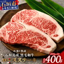 【ふるさと納税】【氷温熟成】石垣島産 黒毛和牛 ロースステーキ 400g お肉 肉 牛肉 冷凍 ステーキ 焼肉 やきにく BBQ アウトドア お祝い 贈答 プレゼント 200g×2枚 八重山食肉センター YC-2