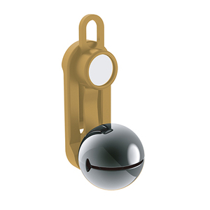 【トレイルランニング用　熊鈴】片手でワンタッチ消音操作（CLIP BELL）【コヨーテ】