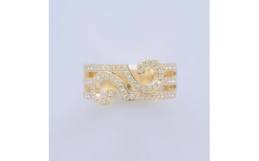 ＜13号＞K18 ダイヤモンドリング/ヴェルサイユ【1518502】