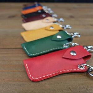 レザー口紅＆印鑑ケース（チョコ）