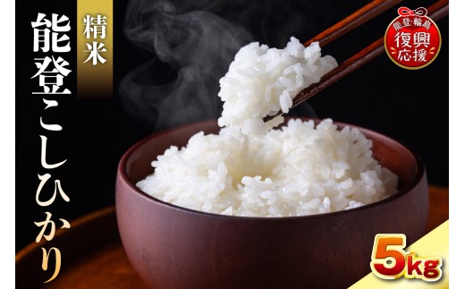 【2027年1月発送】令和8年産 能登コシヒカリ 5kg（精米／残留農薬ゼロ） wa084-001-r8-01