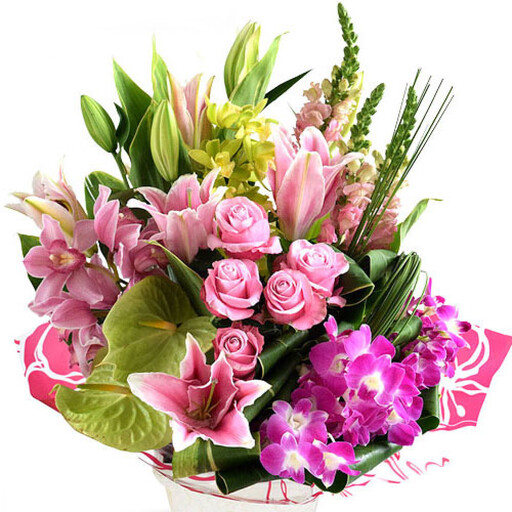 【母の日】上品でキレイめテイストのこだわりアレンジ エタンセル 白グリーン系＜お届け日：2026年5/4～5/10 当店おまかせ ＞母の日カード付き【 母の日 ギフト アレンジ 花 贈り物 大阪府 門